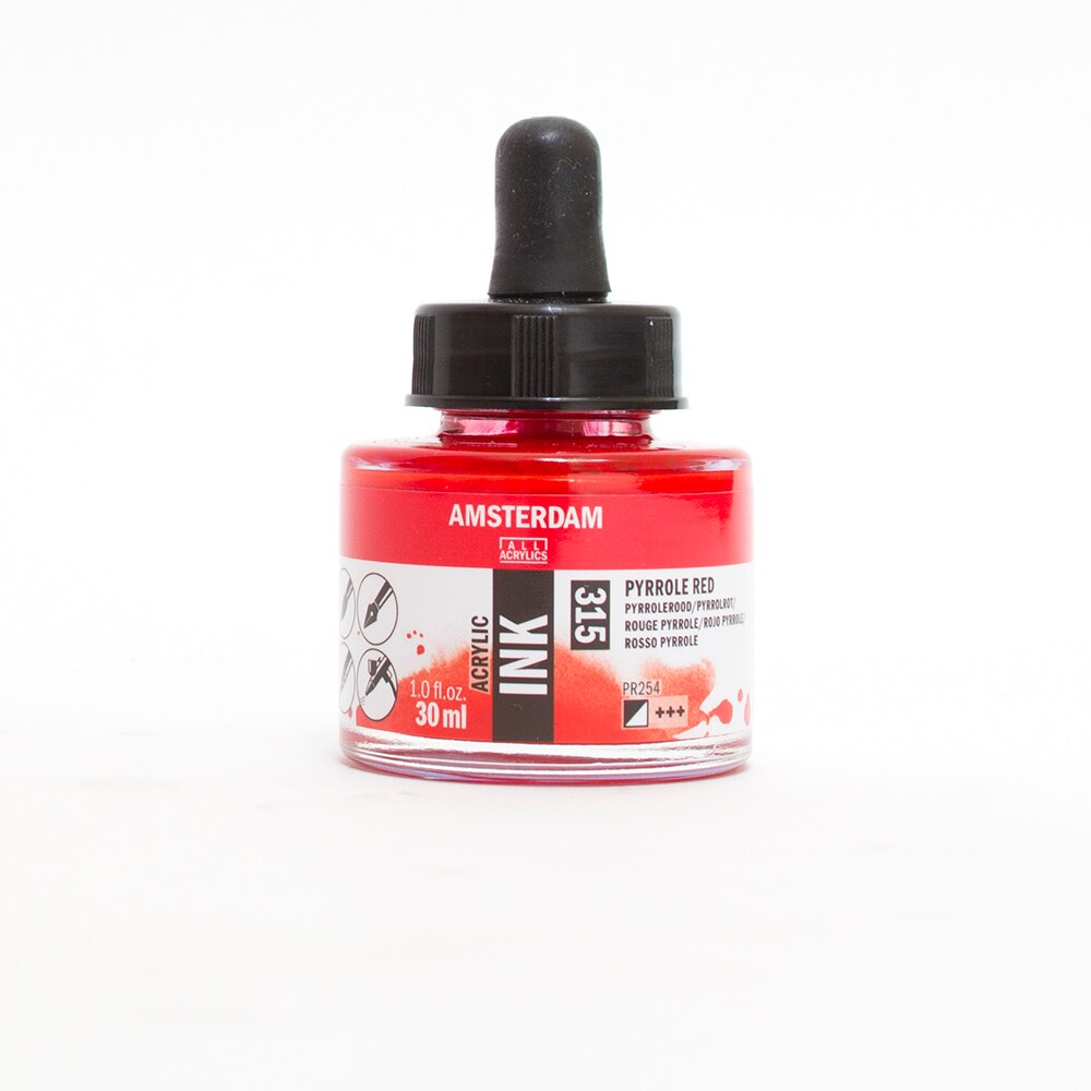Amsterdam, Ink, Acrylic, Art & School, Acrylic, 30ml, 266260, Pyrrole Red